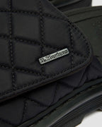 Zebzag Quilted Canvas Platform Slides