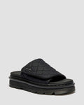 Zebzag Quilted Canvas Platform Slides
