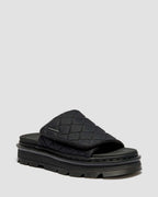Zebzag Quilted Canvas Platform Slides