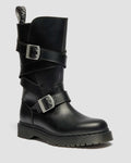 Anistone Two Strap Leather Biker Boots
