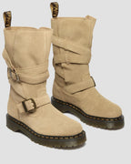 Anistone Two Strap Suede Biker Boots