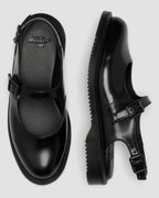 Madaline Mary Jane Smooth Leather Sling Back Shoes