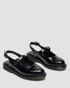 Madaline Mary Jane Smooth Leather Sling Back Shoes