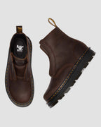 Zebzag Laceless Slip On Leather Boots