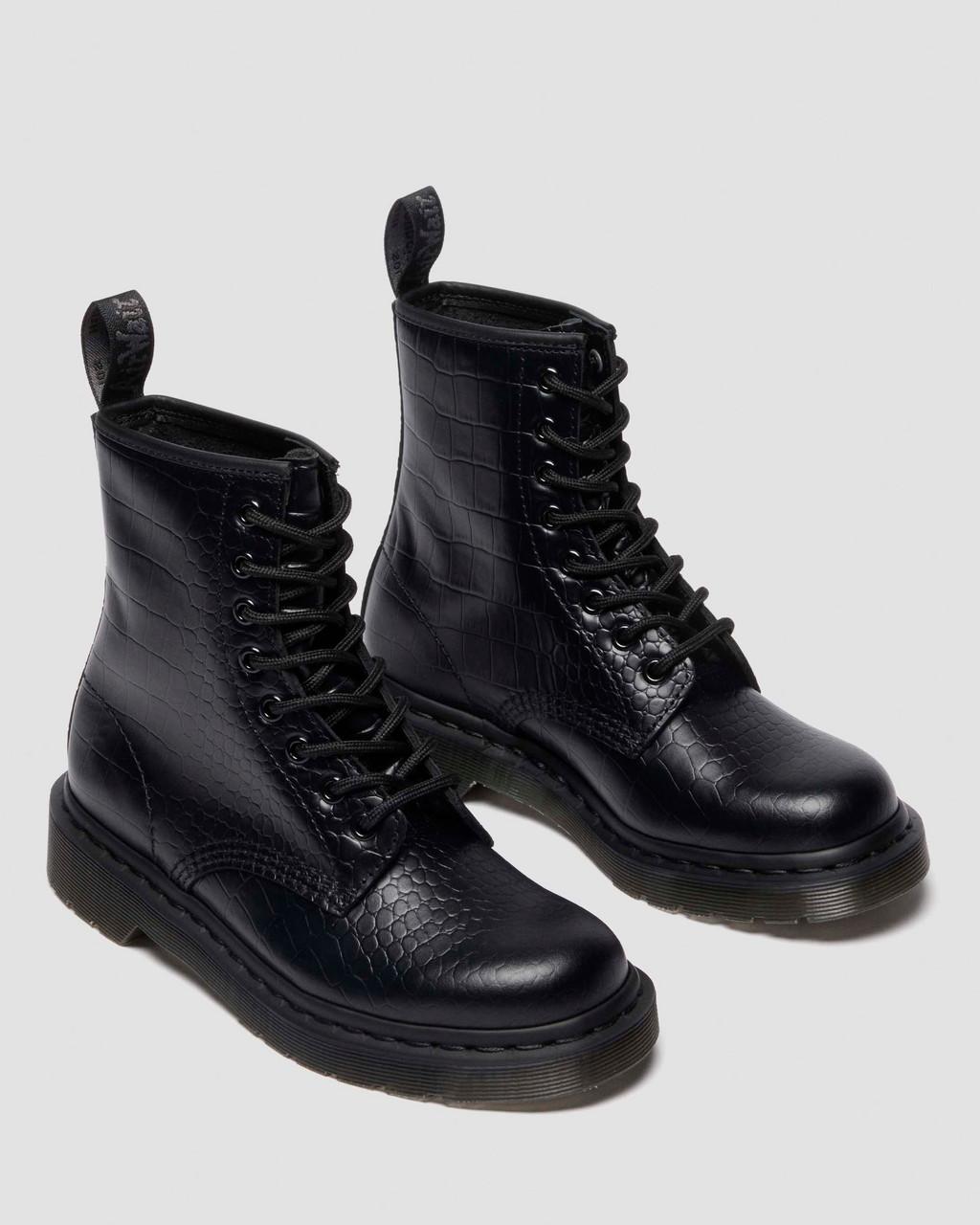 1460 Croc Emboss Leather Boots