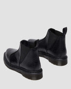 Bianca II Tapered Croc Emboss Leather Lo Boots