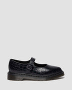 Elphie Mary Jane Emboss Leather Shoes