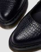 Elphie Mary Jane Emboss Leather Shoes