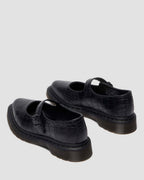 Elphie Mary Jane Emboss Leather Shoes