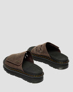 Zebzag Flower Crazy Horse Leather Slides