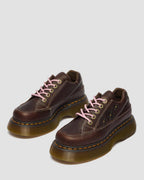 Buzz 5-Eye Flower Grizzly Leather Shoes