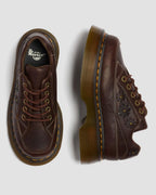 Buzz 5-Eye Flower Grizzly Leather Shoes