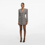 Check Blazer Mini Dress