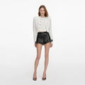 Black Faux Leather Shorts