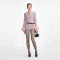 Pink Boucle Shorts