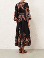 Waverly Wrap Midi Dress