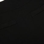 Black Belted Knit Leggings