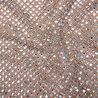 Silver Rhinestone Drape Maxi Dress