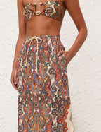 Ottie Scallop Midi Skirt