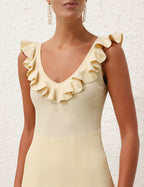 Halliday V-Neck Frill Tank