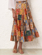 Junie Tiered Midi Skirt