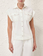 Junie Denim Utility Shirt