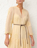 Acadian Embroidered Maxi Dress