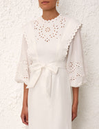 Junie Embroidered Midi Dress