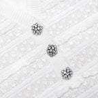 White Pointelle Diamante Knit Mini Dress