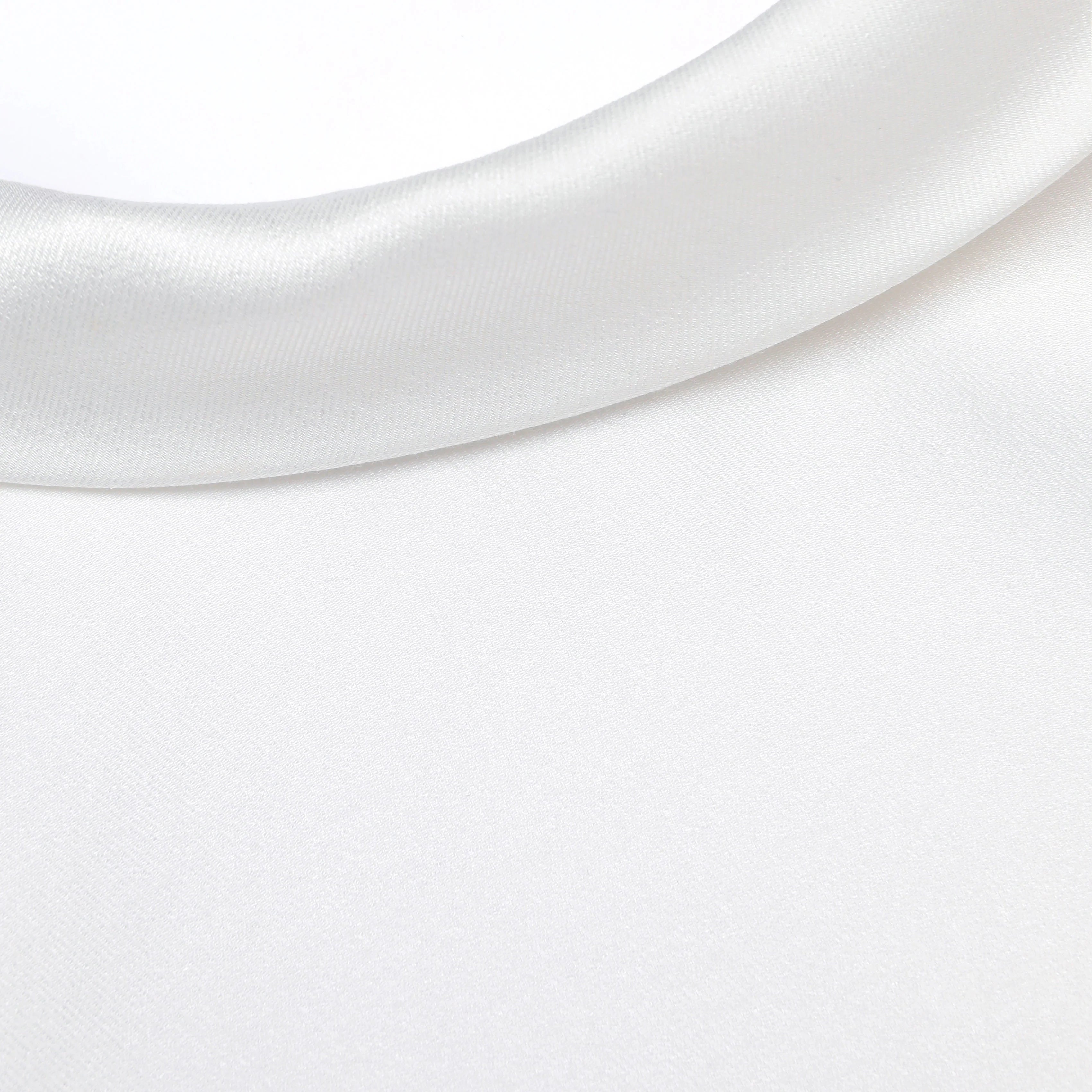 White Satin Ramie Midi Dress