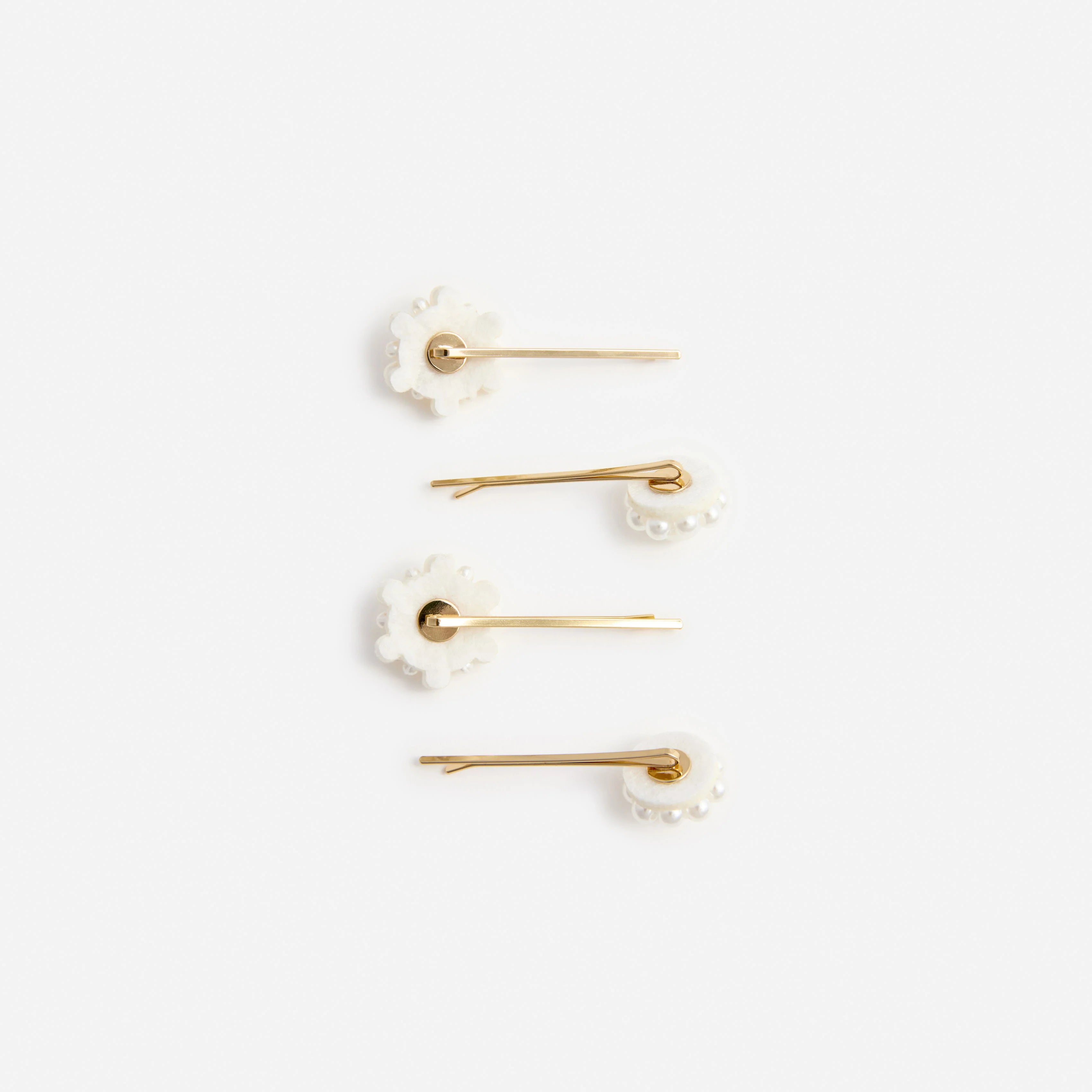 Pearl Flower Hairclips