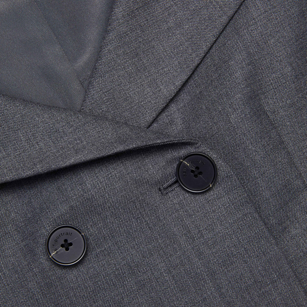 Grey Wool Tailored Top
