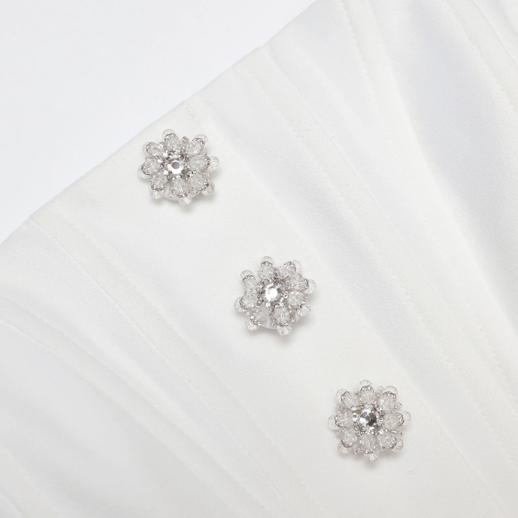 White Bandeau Maxi Dress