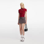 Red Fil Coupe Cut Out Top