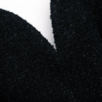 Black Boucle Midi Dress