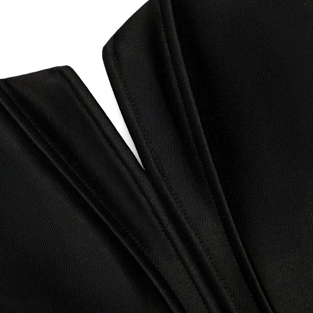 Black Taffeta Corset Top