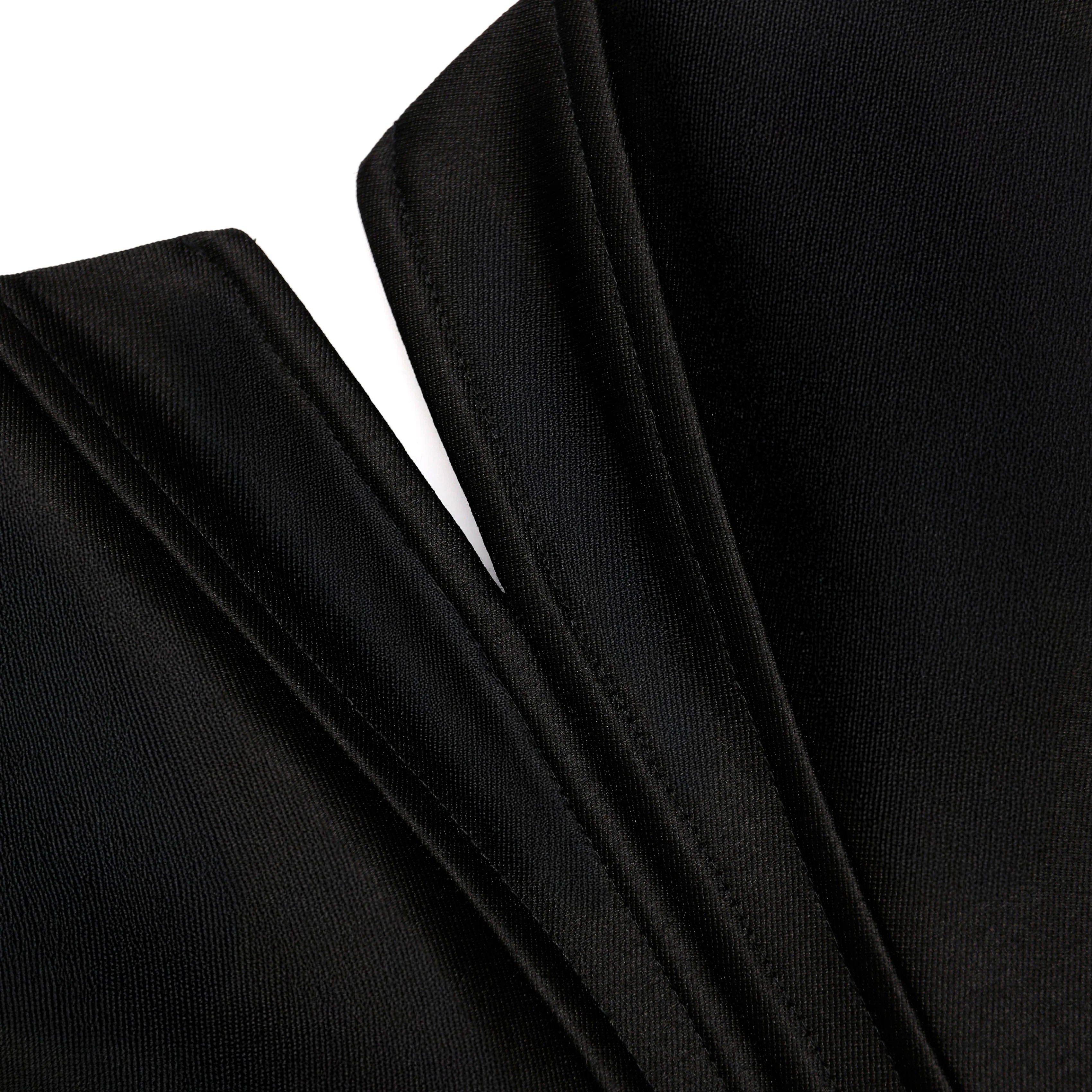 Black Taffeta Corset Top