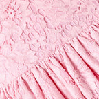 Pink Floral Lace Dress
