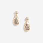 Gold Crystal Drop Earrings