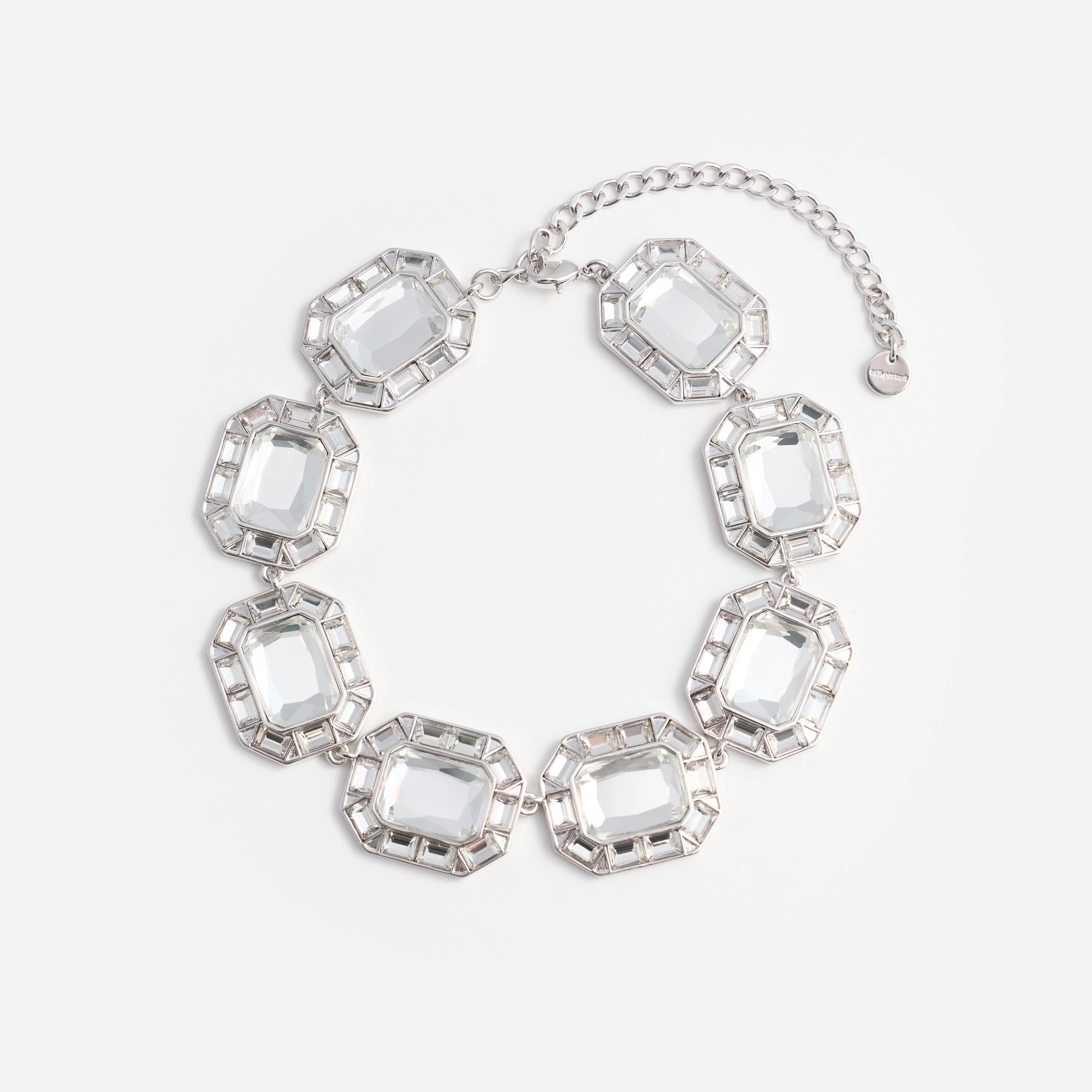 Silver Crystal Necklace