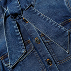 Denim Frill Playsuit