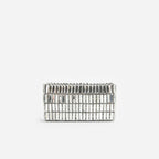 Silver Crystal Bow Mini Shoulder Bag