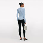 Blue Crystal Trim Cardigan