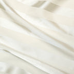 Yellow Satin Striped Maxi Dress