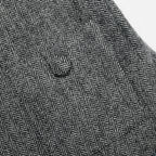 Grey Herringbone Flared Mini Dress