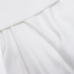 White Crepe Tailored Maxi Dress