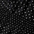 Black Polka Dot Frill Maxi Dress