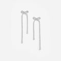 Crystal Bow Dangle Earrings