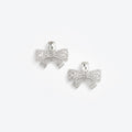 Large Crystal Bow Earrings