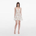 White Crochet Mini Dress